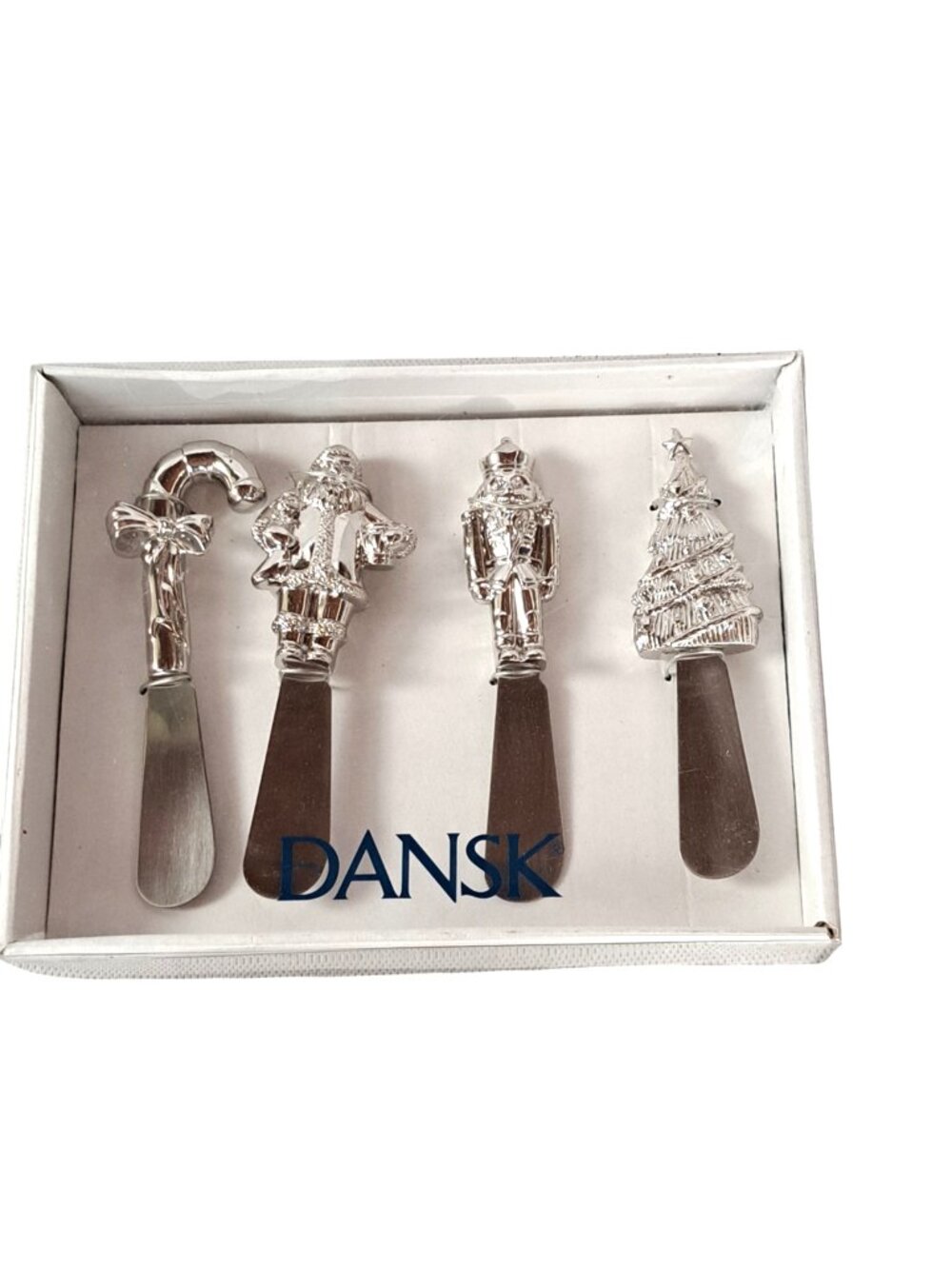 Dansk International Designs Set Of 4 Christmas Spreaders in box